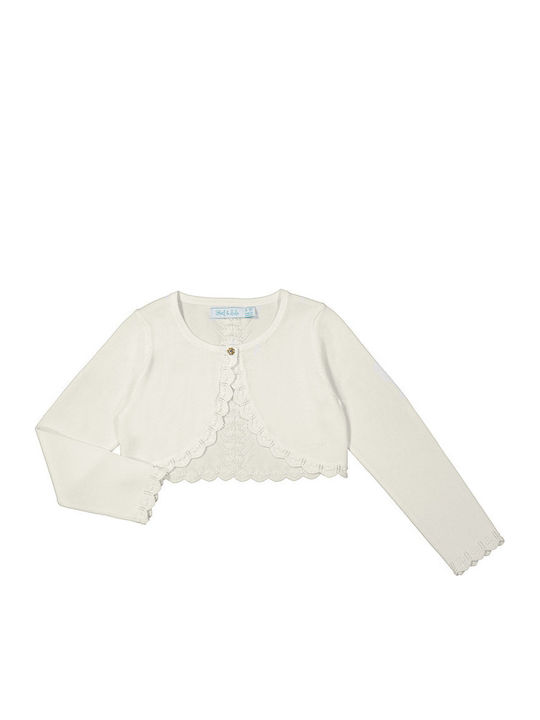 Kinderbolero Gestrickt Ecru