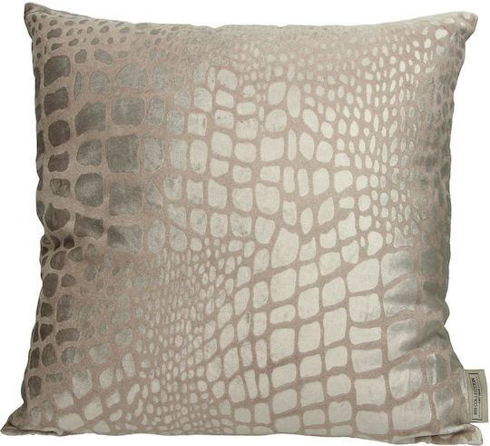 ArteLibre Velvet Ecru Sofa Cushion 45x45cm