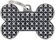 My Family Bronx Dog ID Tag Bone Silver Metal XL...