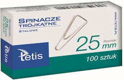 Tetis Büroklammern 25mm 100Stück