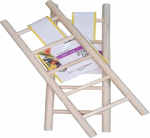Happypet 9 Step Wooden Bird Cage Game Staircase