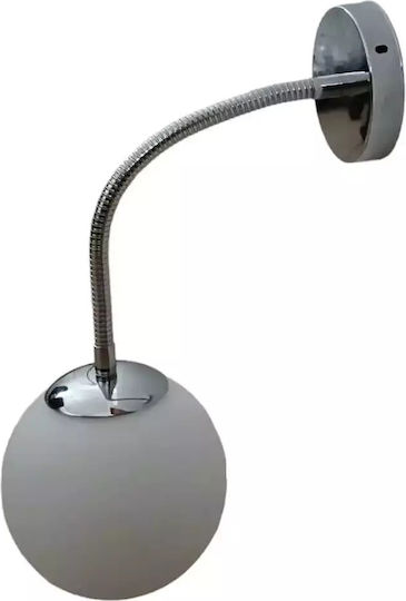 Stimeno Lamp Wall with Socket G9 Silver 25cm