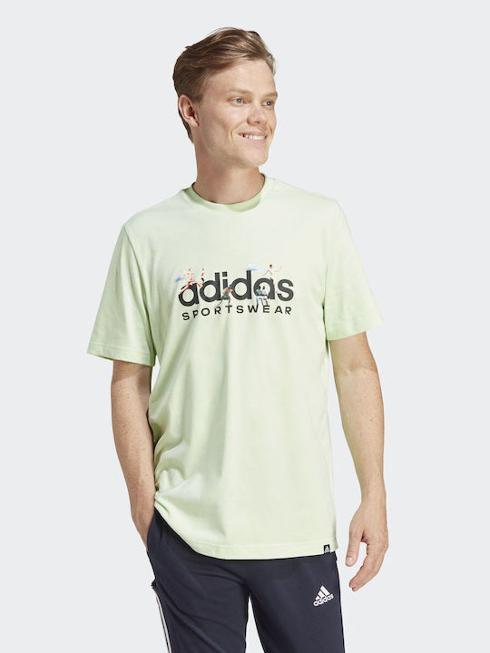 adidas Landscape Sportswear Graphic T-shirt Πράσινο