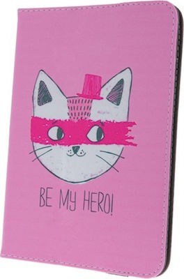 iSelf Hero Kitty Klappdeckel Synthetisches Leder Rosa 9-10-Zoll-Tabletten CUHC10