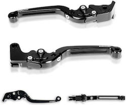 Barracuda Set Manete Frână/Ambreiaj Motocicletă Manete de motocicletă Manete de motocicletă ajustabile pentru Yamaha MT-07 Negre YMT1127