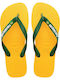 Brasil Logo Men's Flip Flops Green