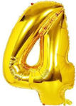 Balloon Number 4 Gold 45cm