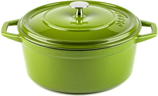 Hosse Solagio Deep Pot made of Cast Iron 24cm Bamboo