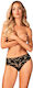 Obsessive Editya Frauen Sexy Zeichenfolge Slip Black