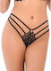 Daring Intimates Дамска Секси Прашка с Черна Дантела