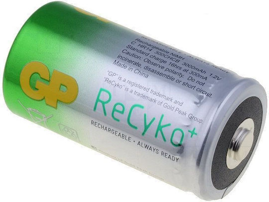 R14c Επαναφορτιζόμενη Μπαταρία C Ni-MH 3000mAh 1τμχ