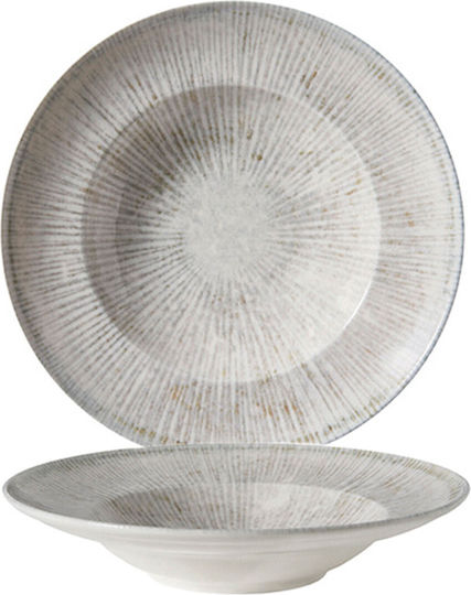 Güral Porselen Bilbao Arnim Plate Soup made of Porcelain White with Diameter 26cm