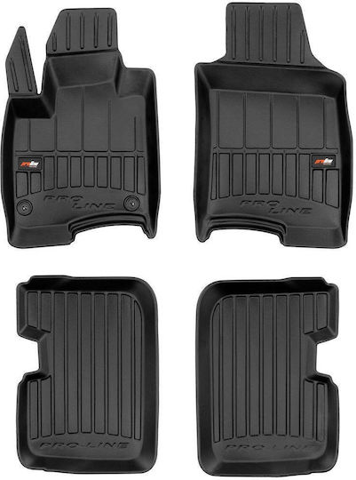 Frogum Set Covorașe Față și Spate 4buc din Furtun pentru Fiat Panda 2011 Negre