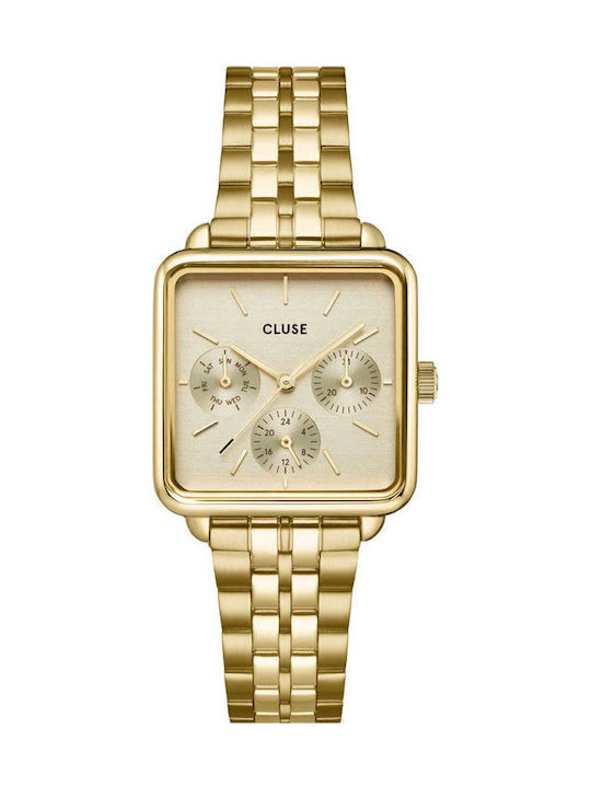 Cluse La Tetragone Women's Watch with Gold Metal Bracelet