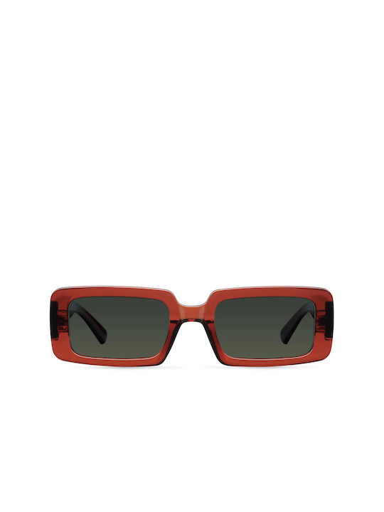 Meller Мъжки Слънчеви очила с Оранжев Пластмасов Рамка и Оранжев Поляризирани Леща KS-MAROONOLI