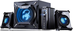 Genius GX Gaming SW-G2.1 2000 Ver II 2.1 With Power 45W Black Computer Speakers Genius GX Gaming SW-G2.1 2000 Ver II 2.1 With Power 45W Black Computer Speakers