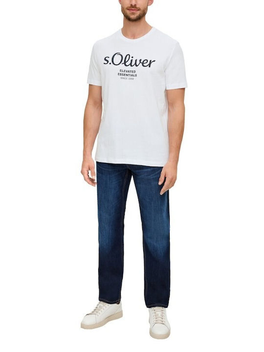 S.Oliver Herren T-Shirt Kurzarm White
