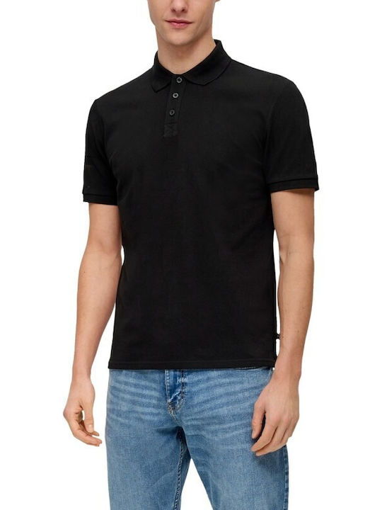 S.Oliver Ανδρικό T-shirt Κοντομάνικο Polo Black