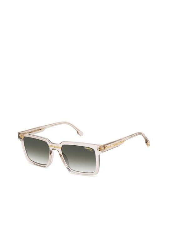 Carrera Men's Sunglasses with Transparent Plastic Frame and Green Gradient Lens 02/S 35J/9K