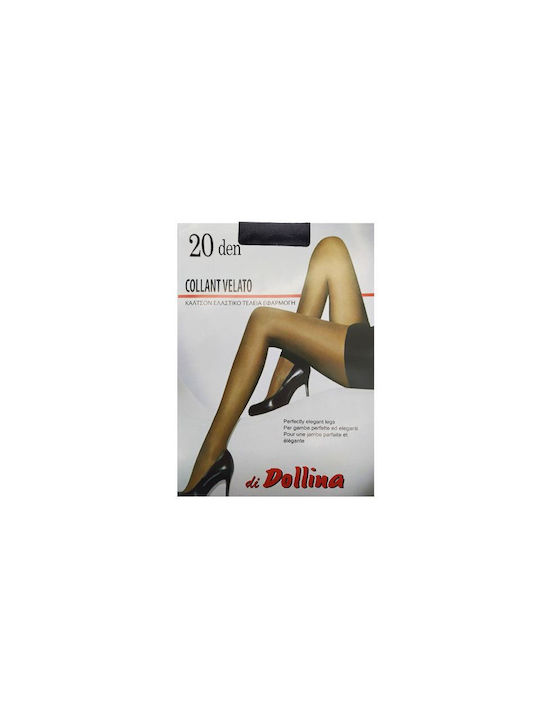 Dollina Women's Pantyhose 20 Den Black