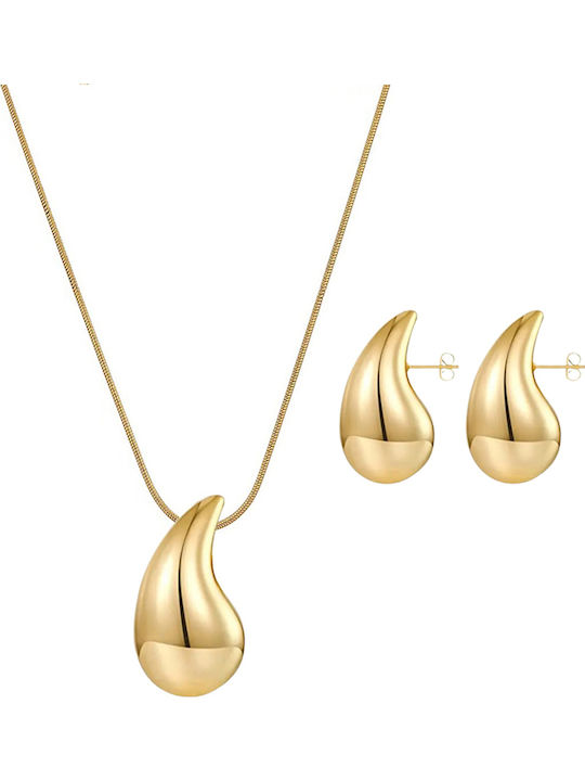 Bode Set De Bijuterii Din Otel Placat Cu Aur Bode Set De Bijuterii Din Otel Placat Cu Aur