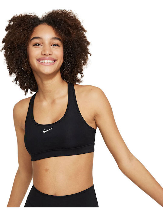 Nike Swoosh Παιδικό Μπουστάκι Dri-Fit Μαύρο