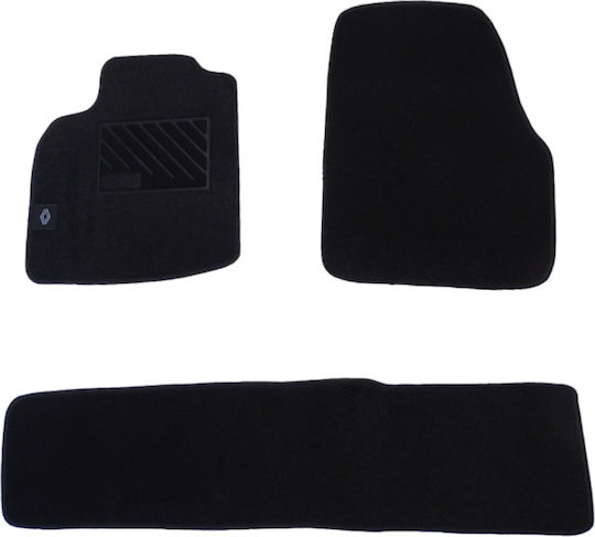 Autopataki Set Front and Back Car Mats 3 Pieces for Renault Scenic 2016+ Black