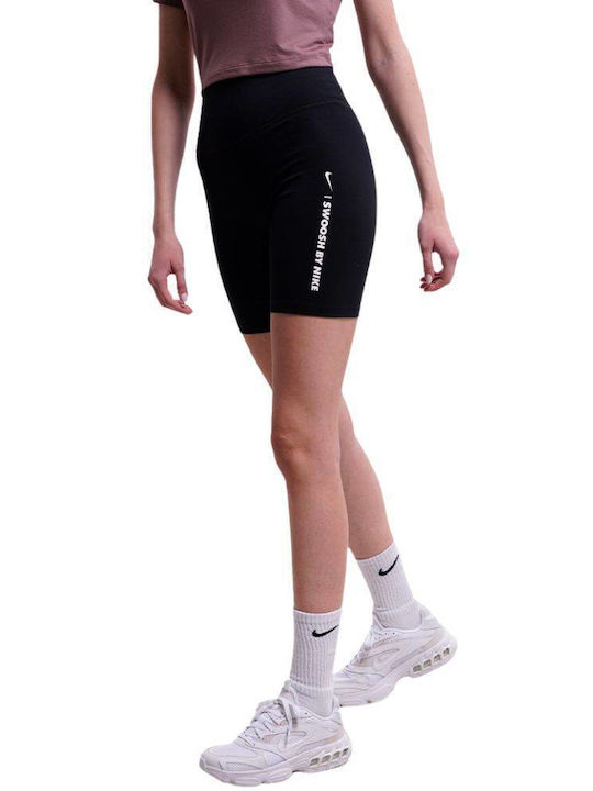 Nike Dri-Fit Frauen Fahrrad Leggings Hochgeschnitten Schwarz