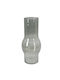 Zaros Vază Decorativă Sticlă Gri 18x18x43cm 1buc