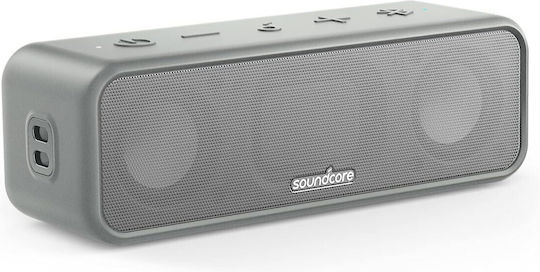 Anker Soundcore 3 Waterproof Bluetooth Speaker 16W with Battery Life up to 24 hours Grey