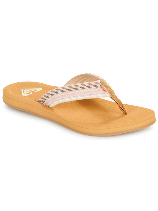 Roxy Women's Flip Flops Beige