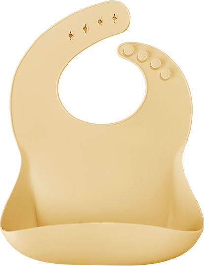 Minikoioi Wasserdicht Lätzchen Silikon Mellow Yellow für 6 m+