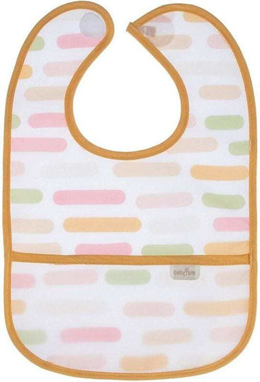 Baby Jem Bib Fabric with Pocket Pastel Stripes