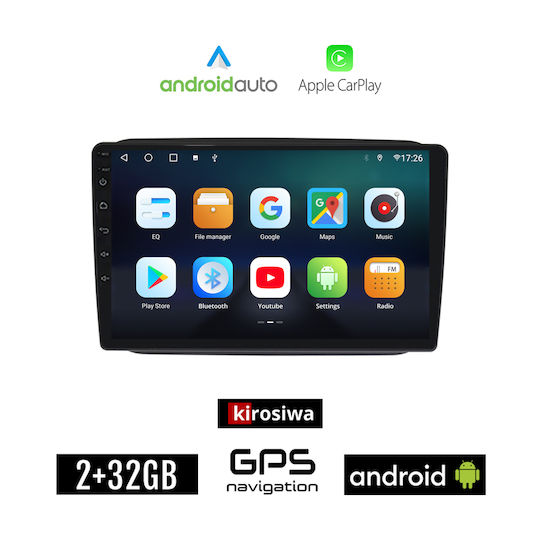 Kirosiwa Car Audio System for Skoda Fabia 2007-2015 (Bluetooth/USB/WiFi/GPS/Apple-Carplay/Android-Auto) with Touch Screen 10"