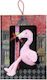 Easter Candle Round Flamingo