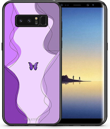 Smartfits Mariposa Umschlag Rückseite Lila (Galaxy Note 8)