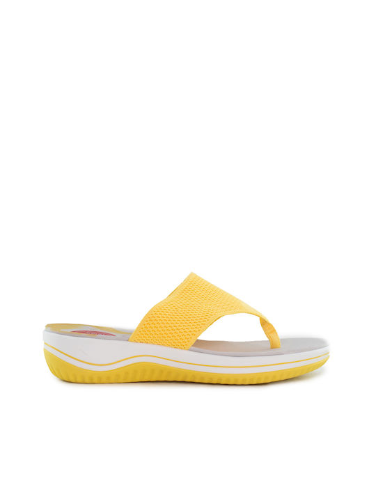 Jana Women's Flip Flops Yellow