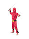 Carnival Kids Costume Ninja red