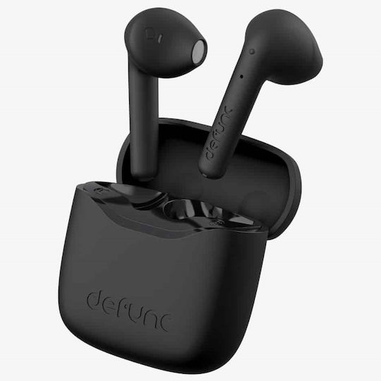 Defunc True Lite Earbud Bluetooth Handsfree Ακουστικά με Αντοχή στον Ιδρώτα και Θήκη Φόρτισης Μαύρα