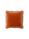 InTheBox Sofa-Kissen Luxurius aus Samt Terrakotta 50x50cm
