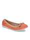 Damen Ballerinas in Orange Farbe