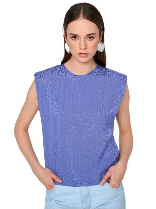 Ale - The Non Usual Casual Women's Summer Blouse Sleeveless LILA