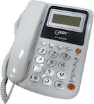Ενσύρματο Τηλέφωνο Γραφείου για Ηλικιωμένους Λευκό 5907520210122W