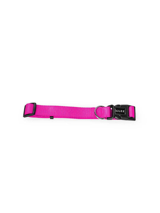 Glee Dog Collar in Pink color Medium 20mm x 41 - 56cm