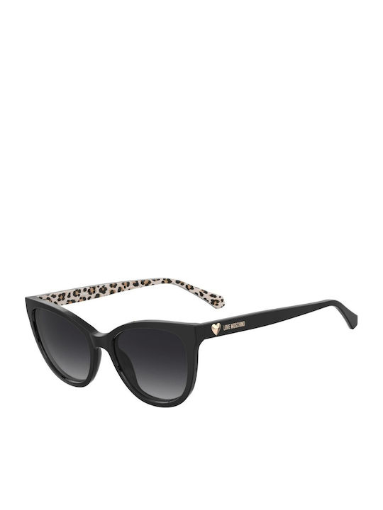 Moschino Damen Sonnenbrille mit Schwarz Kunstst...
