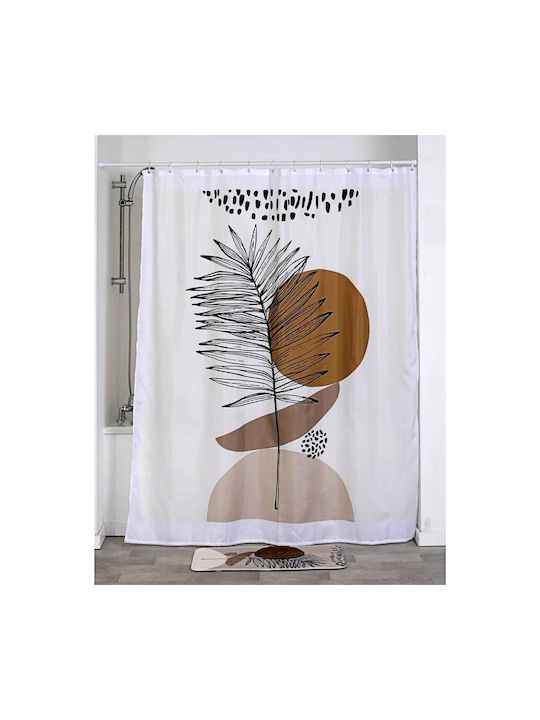 Atmosphera Reconnect Κουρτίνα Μπάνιου Υφασμάτινη 180x200cm Polyester
