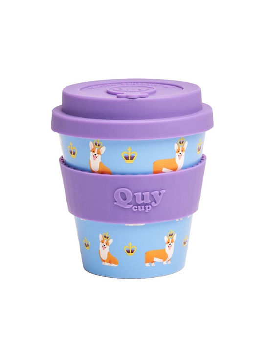 QuyCup Becher Kunststoff mit Deckel 250ml