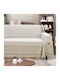 Lino Home Ριχτάρι Τριθέσιου Καναπέ Bohho 180x300εκ. Beige