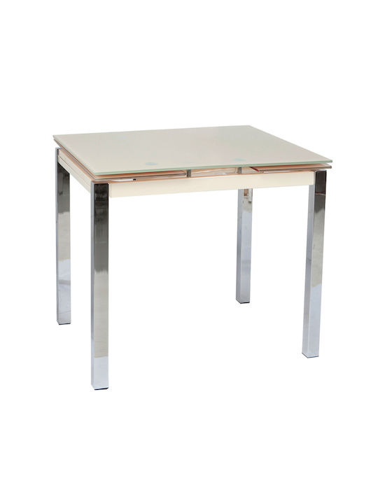 Glamour Table Cream 80x65x75cm