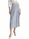 High-waisted Skirt Blue